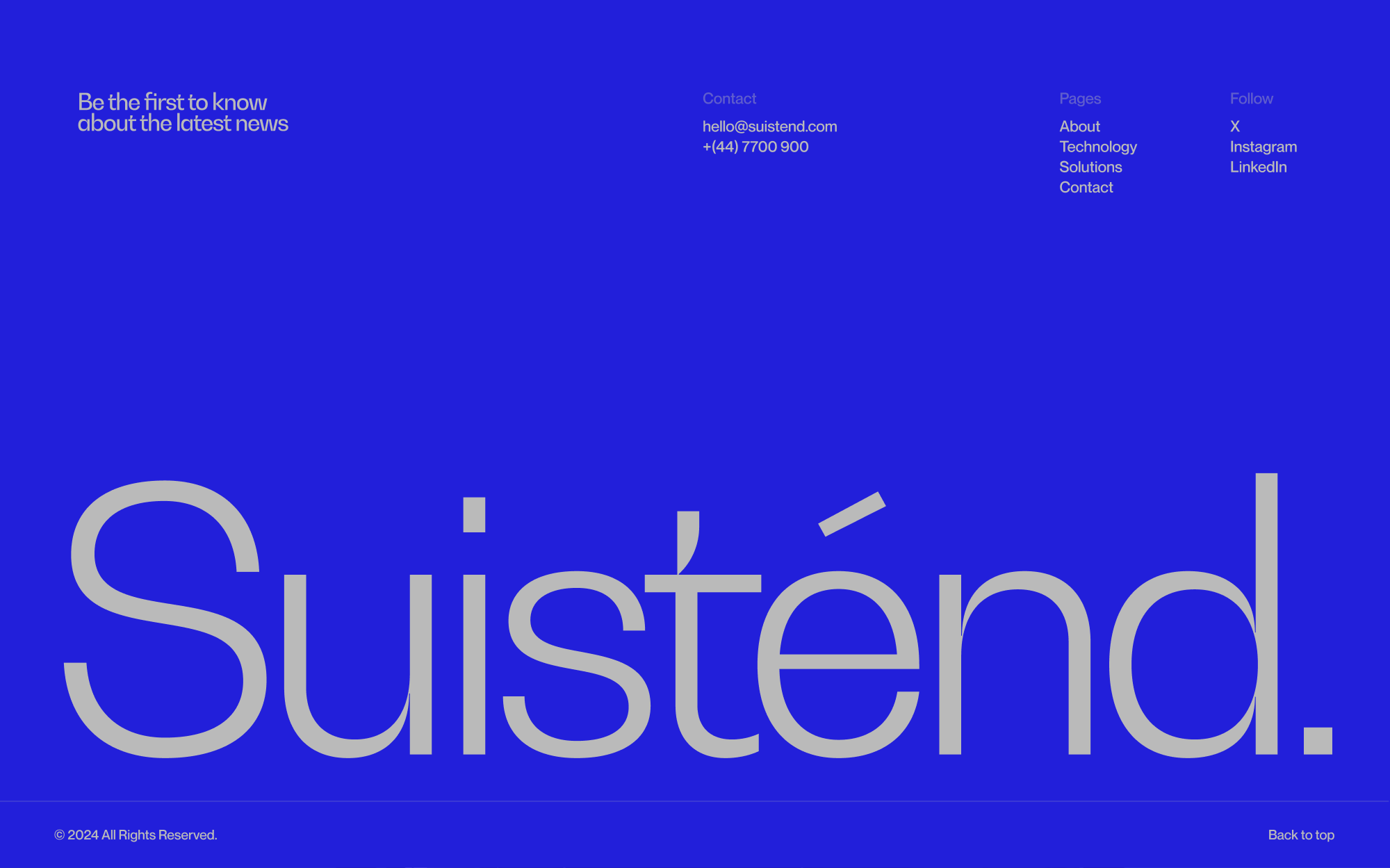 Suisténd Branding + Digital by Stud